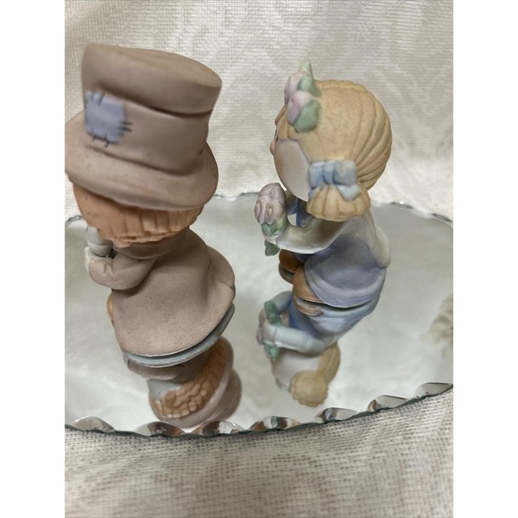 Bumpkins Bisque Porcelain Bride & Groom Figurines Fabrizio George Cake Toppers - Picture 5 of 10